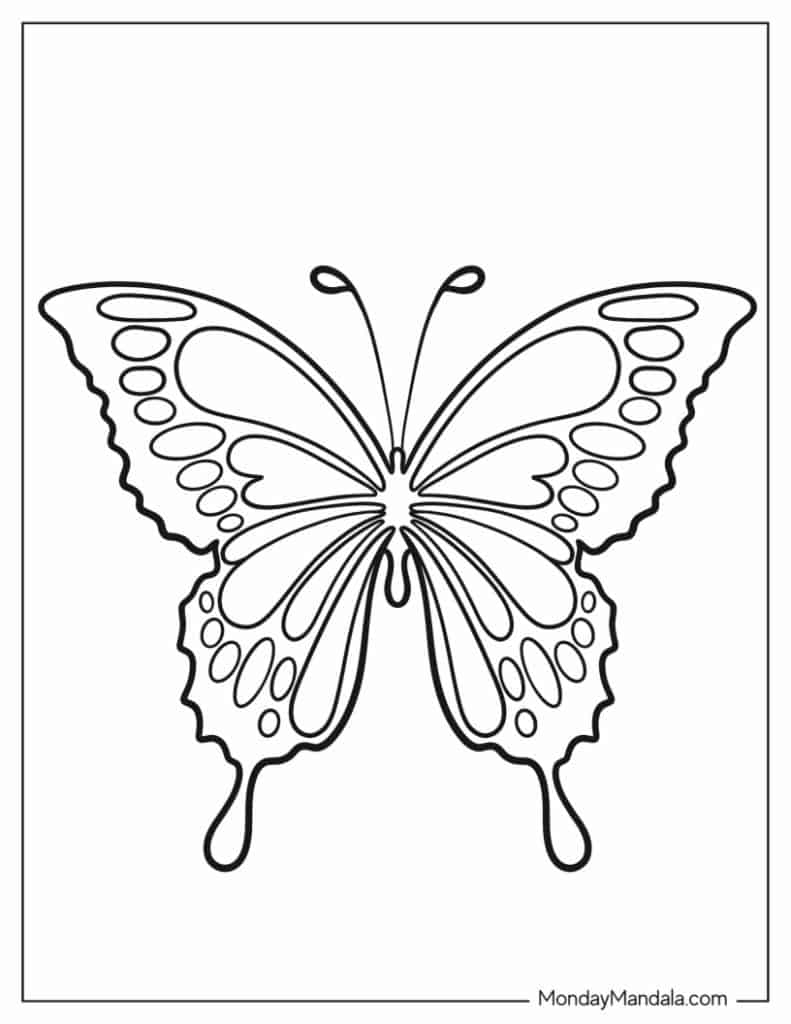 62 Butterfly Coloring Pages Free PDF Printables 62 Butterfly Coloring Pages Free PDF Printables