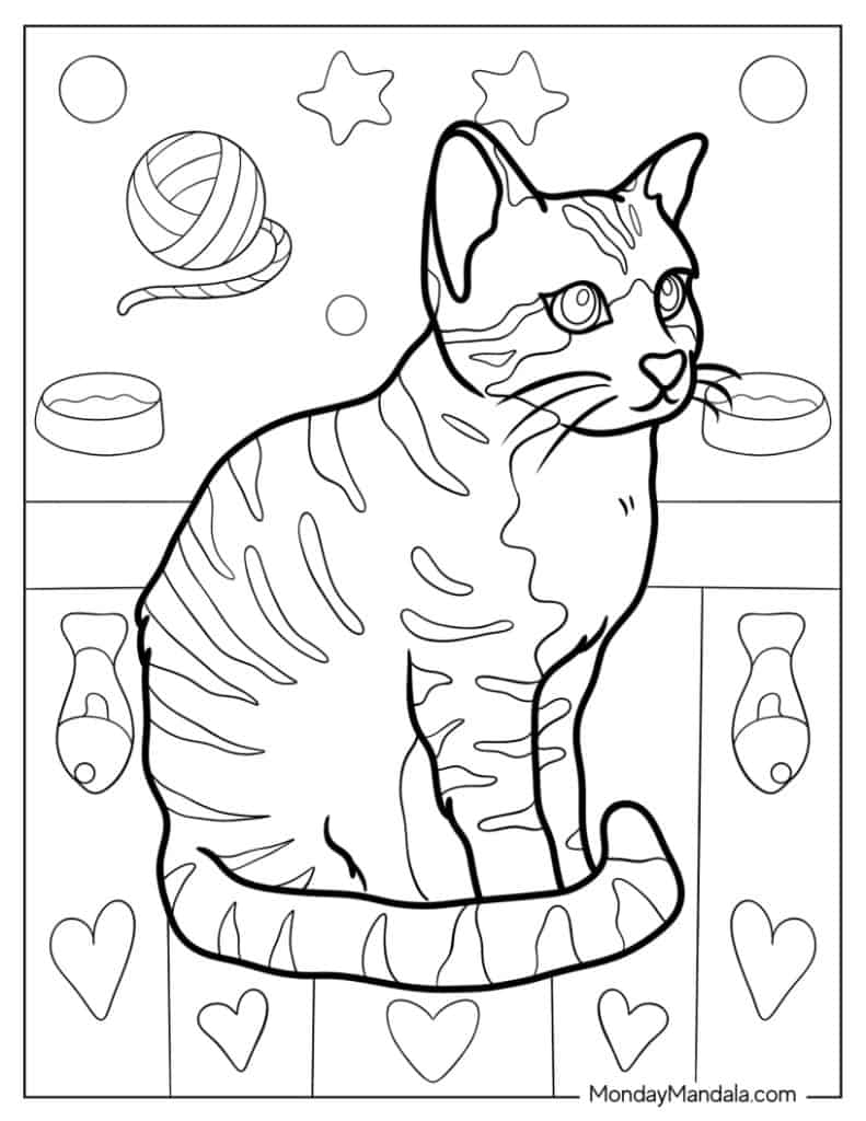 free kitty coloring pages free kitty coloring pages