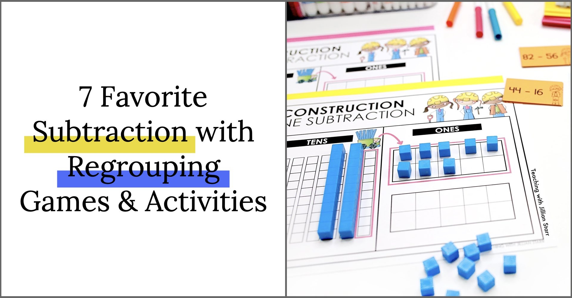7 Favorite Subtraction With Regrouping Games And Activities Teaching With Jillian Starr 7 Favorite Subtraction With Regrouping Games And Activities Teaching With Jillian Starr