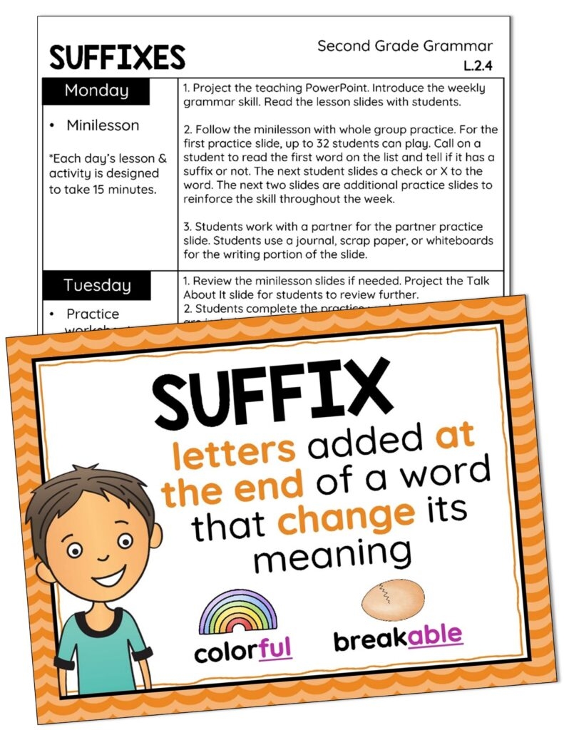 suffixes for second graders suffixes for second graders