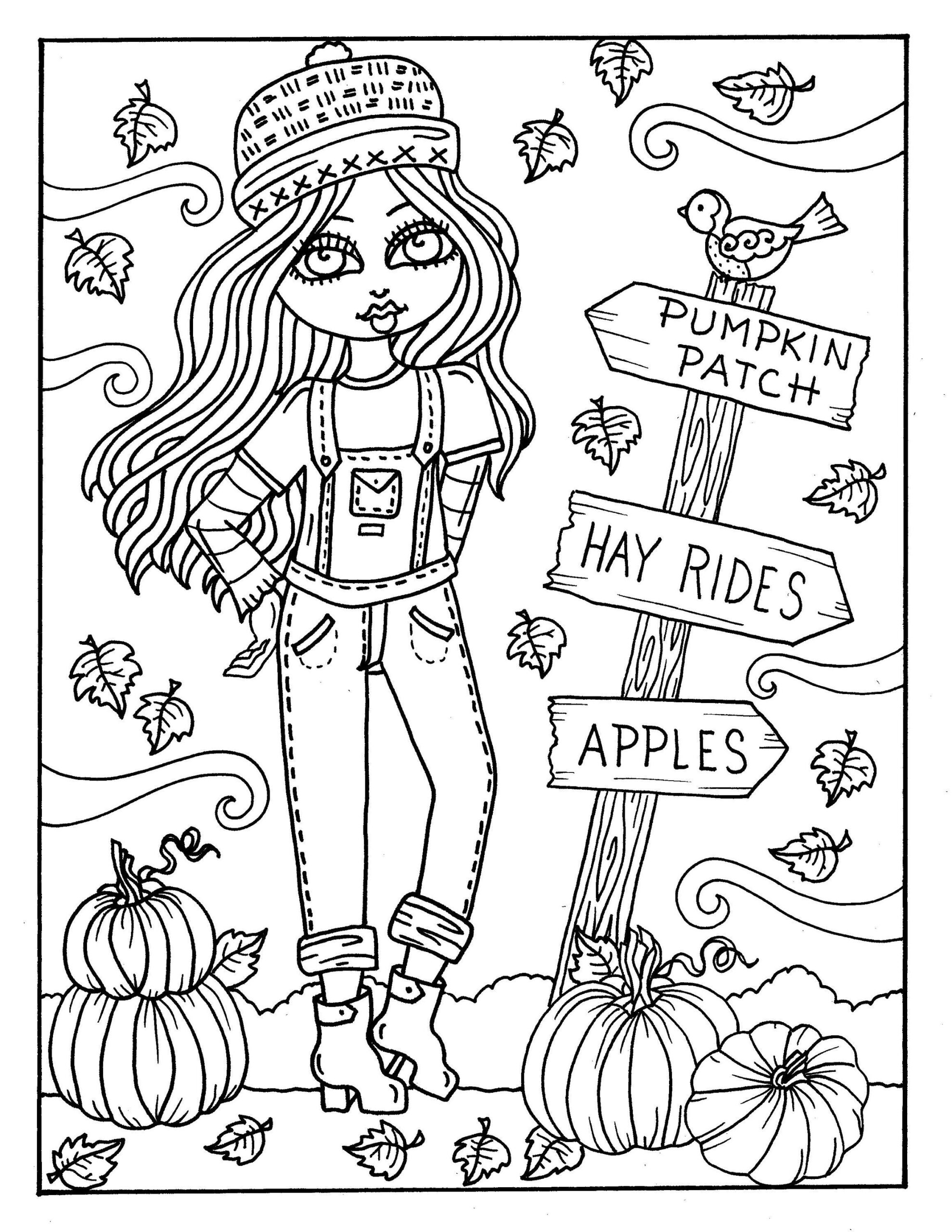 7 PAGES FALL Girls Digital Coloring Pages Digi Color Page Instant Download Printable Color Book Halloween Etsy 7 PAGES FALL Girls Digital Coloring Pages Digi Color Page Instant Download Printable Color Book Halloween Etsy