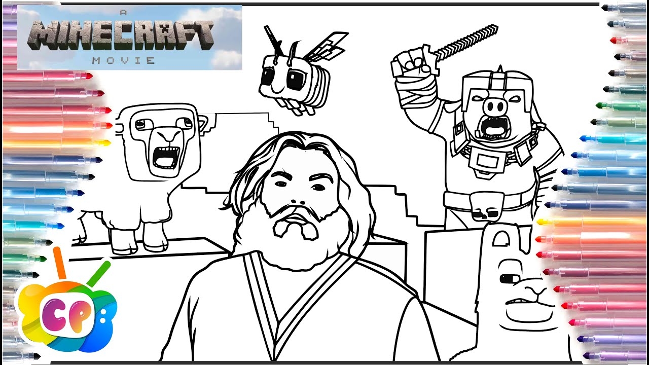 minecraft movie coloring pages