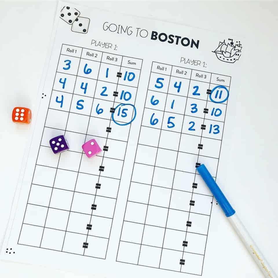 Addition Dice Games For 1st And 2nd Grade Susan Jones Teaching Addition Dice Games For 1st And 2nd Grade Susan Jones Teaching
