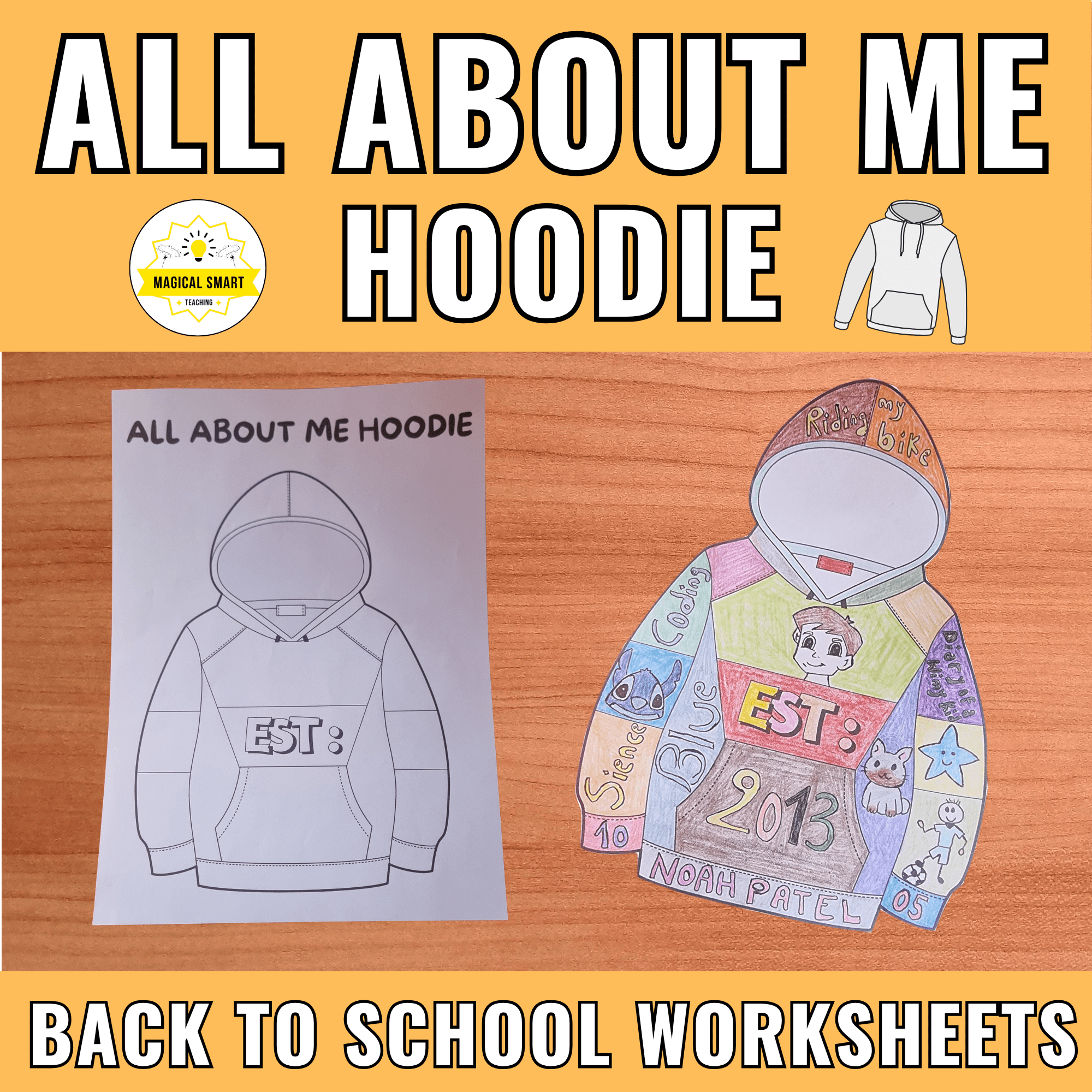 All About Me Hoodie Back To School Activity Getting To Know You Worksheets Made By Teachers All About Me Hoodie Back To School Activity Getting To Know You Worksheets Made By Teachers