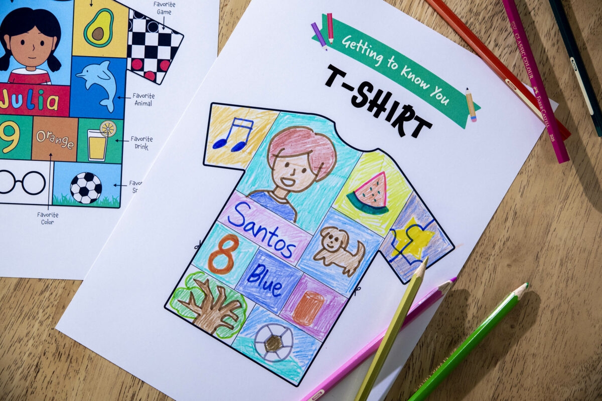 All About Me T Shirt Design Template Teach Starter All About Me T Shirt Design Template Teach Starter