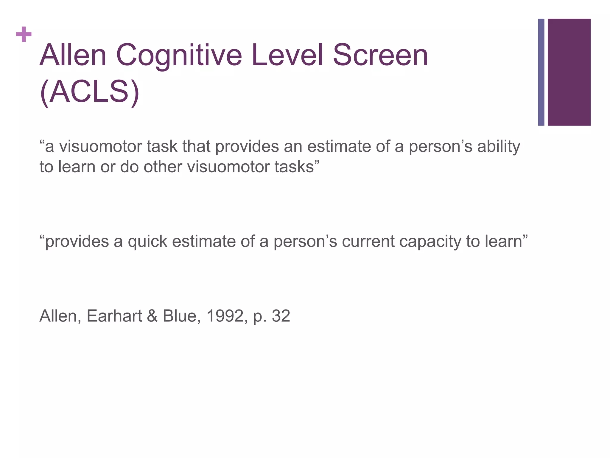 Allen Cognitive Level Screen Levels Chart Allen Cognitive Level Leather Lacing Screen By Hillary Johns On Scoring PDF Validity And Reliability Allen Cognitive Level Screen Levels Chart Allen Cognitive Level Leather Lacing Screen By Hillary Johns On Scoring PDF Validity And Reliability