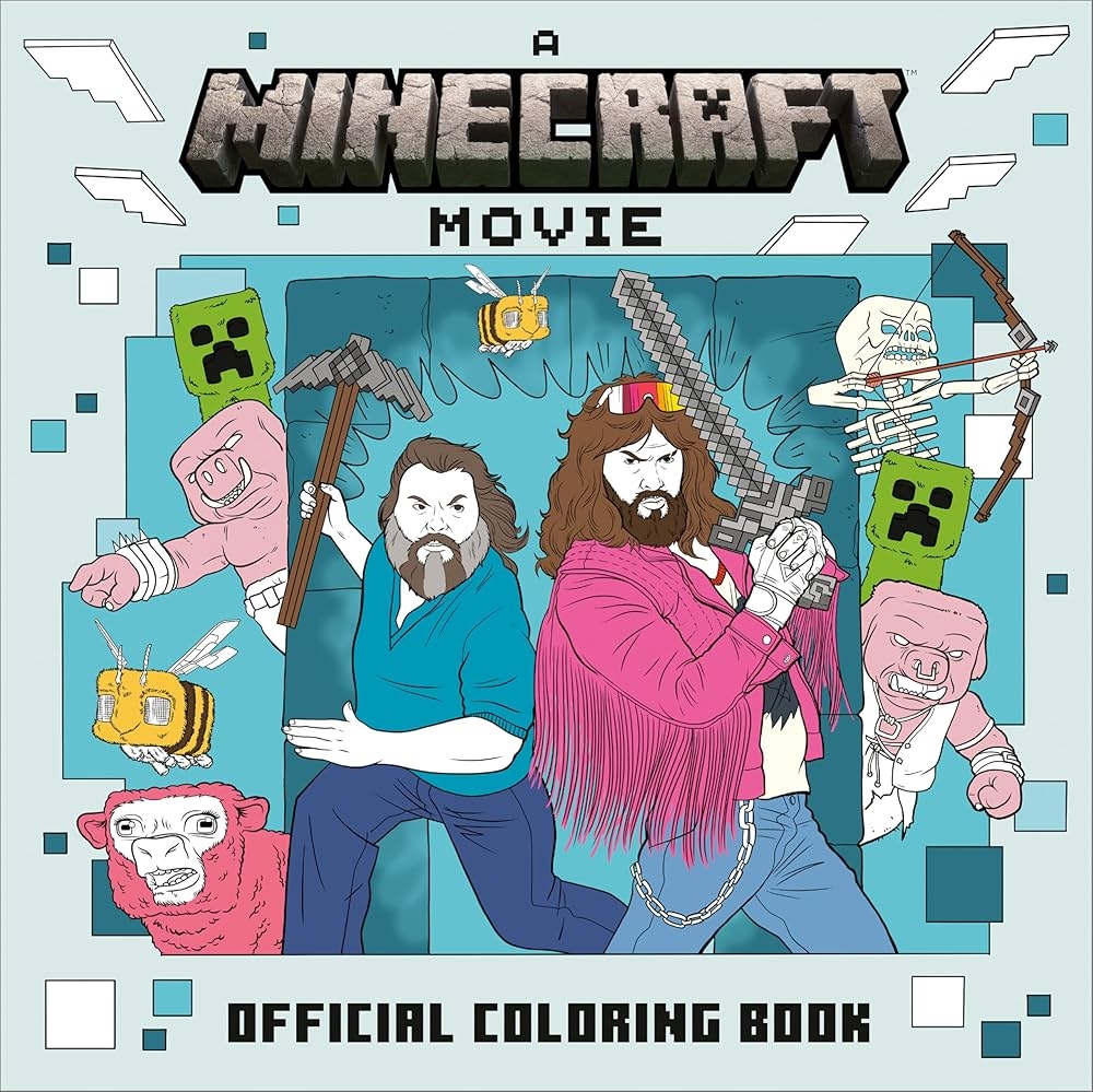 Amazon A Minecraft Movie Official Coloring Book 9780593972786 Mojang AB Books