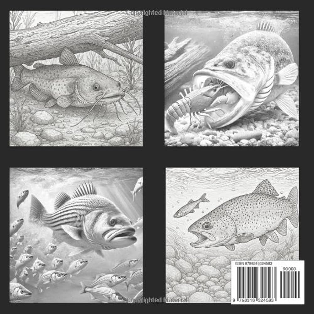 Amazon Gamefish Of North America A Realistic Coloring Book For Nature Lovers Realistic Freshwater Fish Coloring Book Detailed Illustrations For Kids And And Nature Wildlife Coloring Creations 9798316324583 Jones Sean Books