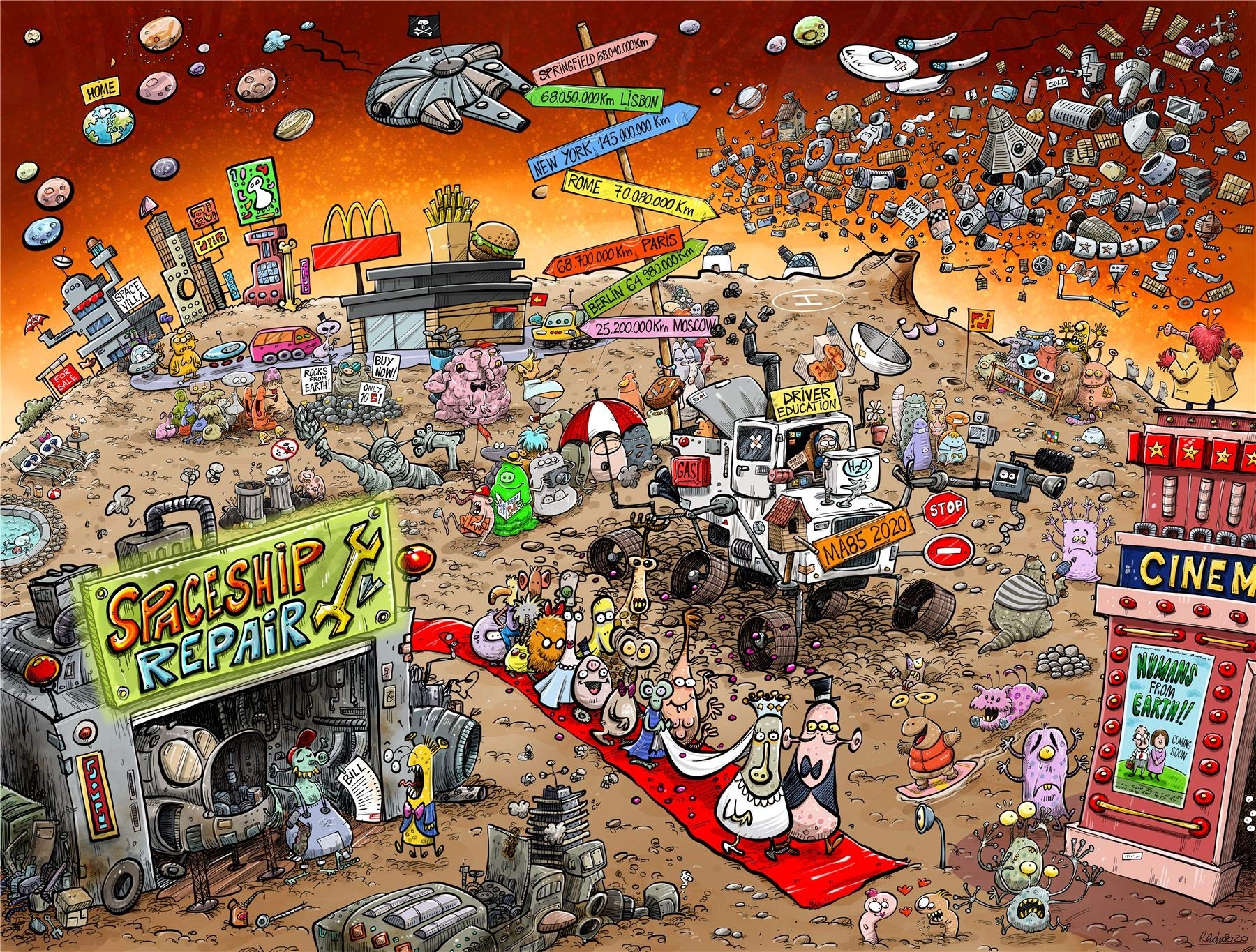 Amazon Jigsaw Puzzles For Adults Chaos In Space 1000 Piece Jigsaw Puzzles For Adults Teens Kids Made In The UK 100 Recycled Puzzle Board Funny Cartoon Puzzles Amazon Jigsaw Puzzles For Adults Chaos In Space 1000 Piece Jigsaw Puzzles For Adults Teens Kids Made In The UK 100 Recycled Puzzle Board Funny Cartoon Puzzles