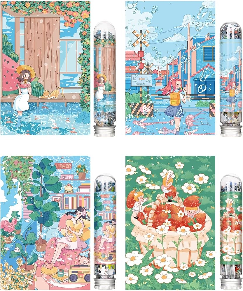 Amazon Mini Jigsaw Puzzles For Adults 4 Packs Double Sided Puzzle With Reference Blueprint Micro Puzzle Comes With Tweezers For Small Puzzles Suitable As A Gift Toys Games Amazon Mini Jigsaw Puzzles For Adults 4 Packs Double Sided Puzzle With Reference Blueprint Micro Puzzle Comes With Tweezers For Small Puzzles Suitable As A Gift Toys Games