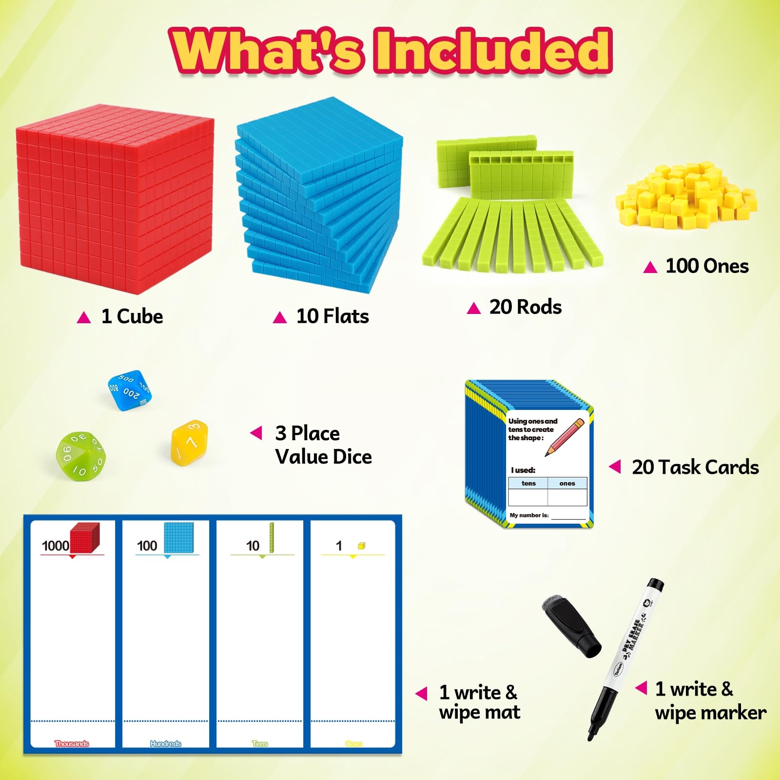 Amazon Torlam Base Ten Blocks For Place Value Counting Kindergarten Math Games Base 10 Math Manipulatives For 1st 3rd Grade Kids Toys Games Amazon Torlam Base Ten Blocks For Place Value Counting Kindergarten Math Games Base 10 Math Manipulatives For 1st 3rd Grade Kids Toys Games