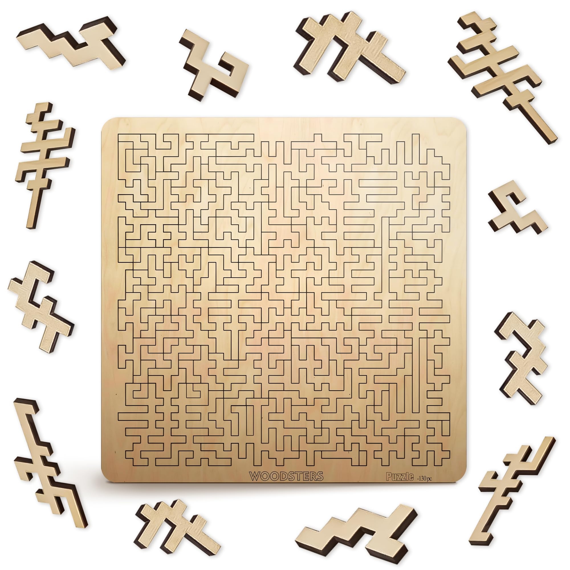 Amazon WOODSTERS Mind Bending Wooden Jigsaw Puzzle Difficult Challenging Impossible Puzzles For Adults Advanced Hard Jigsaw Puzzles Aztec Labyrinth 130 Pieces Toys Games Amazon WOODSTERS Mind Bending Wooden Jigsaw Puzzle Difficult Challenging Impossible Puzzles For Adults Advanced Hard Jigsaw Puzzles Aztec Labyrinth 130 Pieces Toys Games