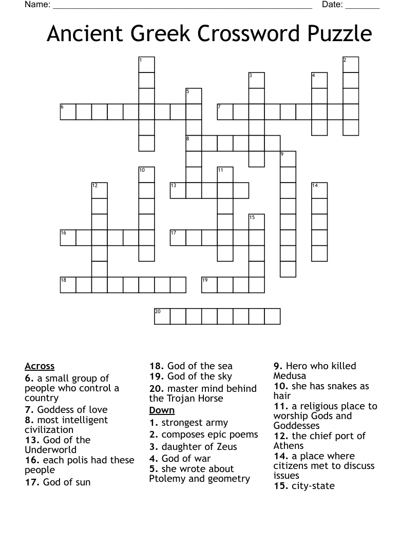 greek x crossword puzzle clue