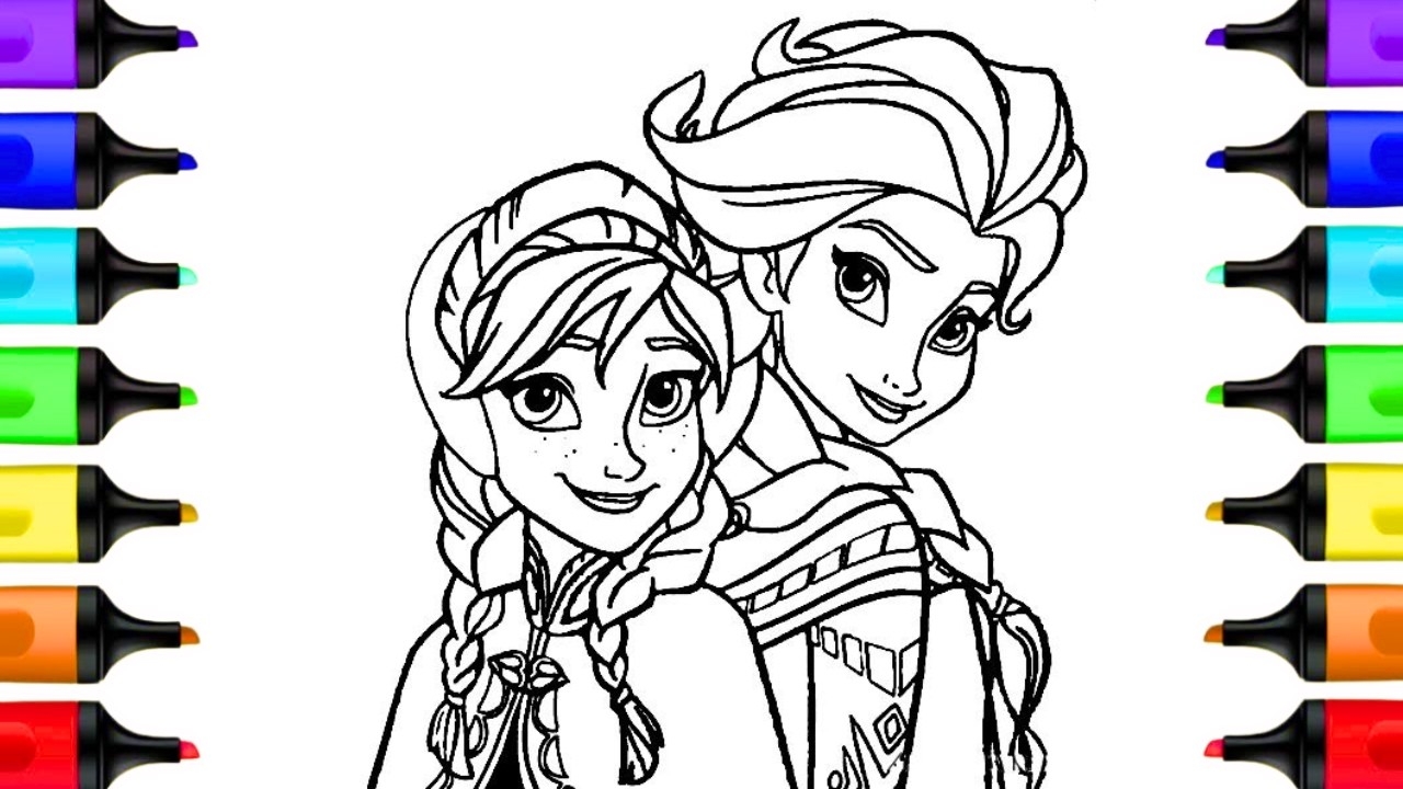 elsa anna coloring pages elsa anna coloring pages