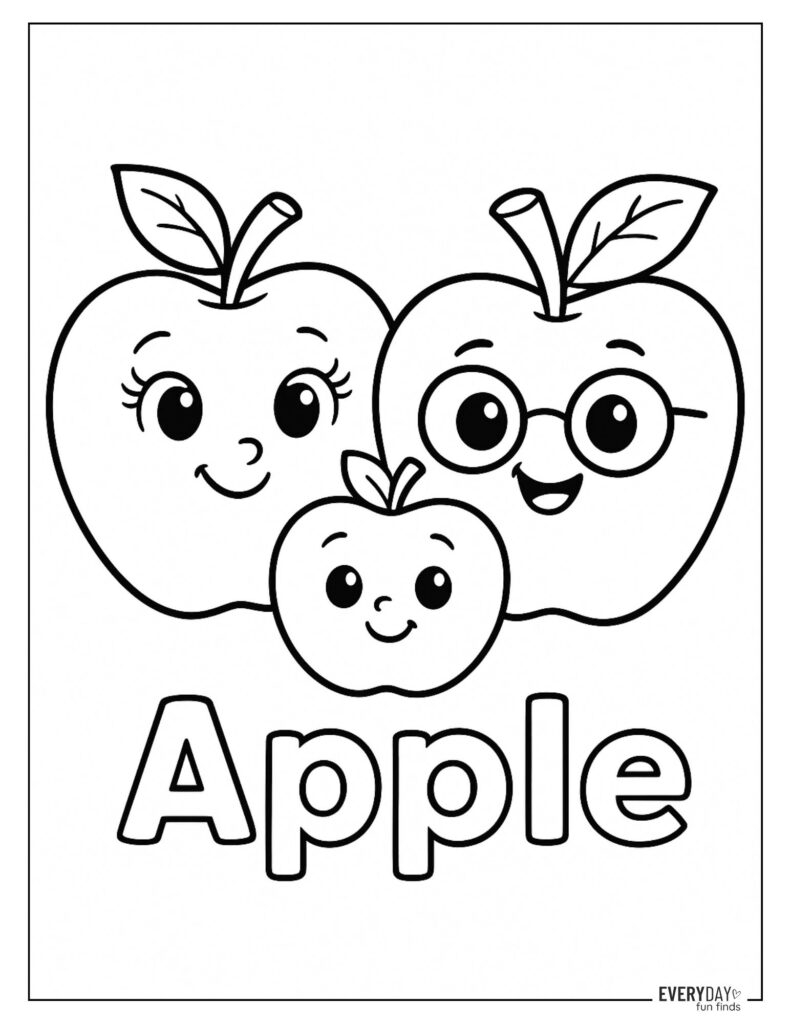 Apple Coloring Pages Free Printables Apple Coloring Pages Free Printables
