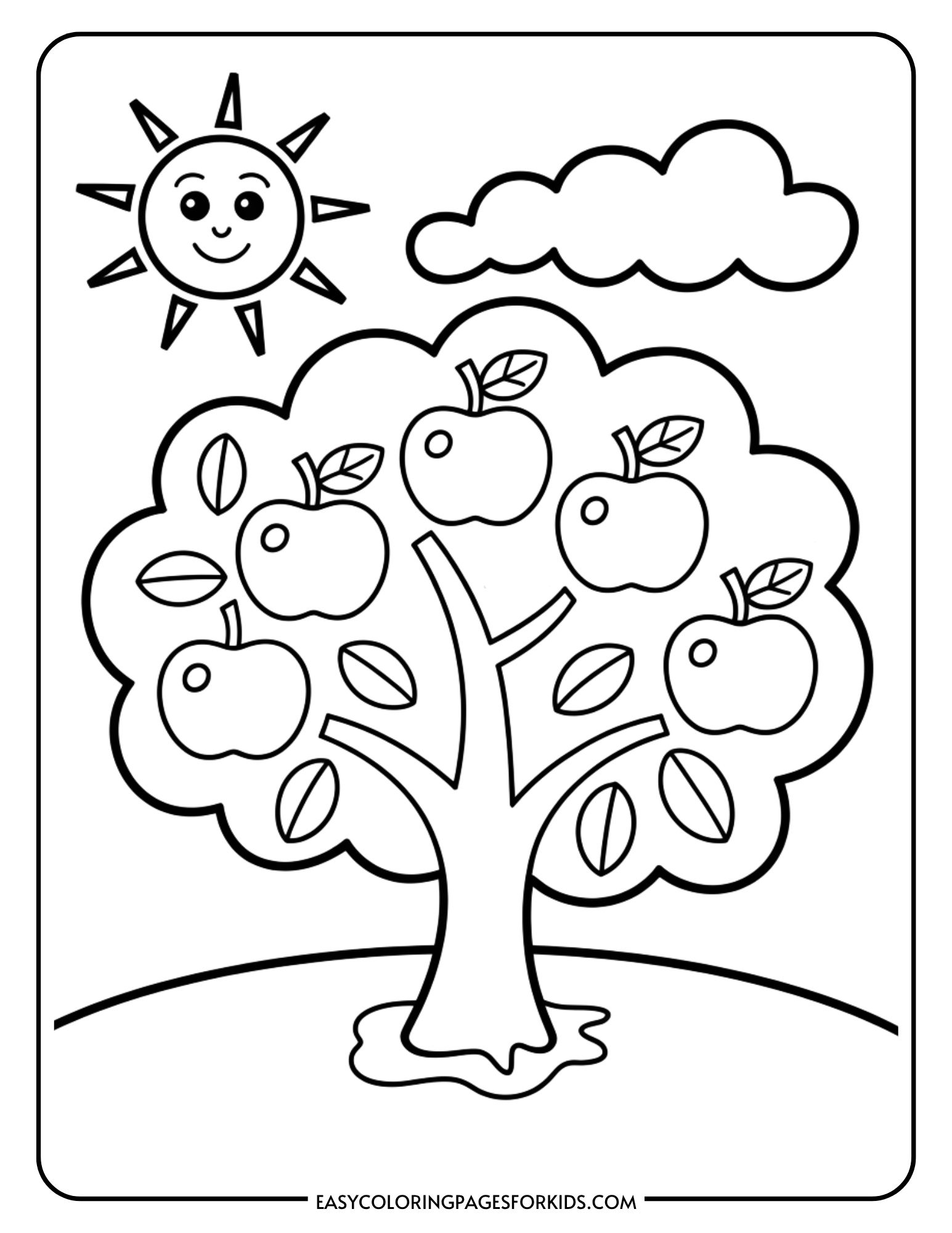 Apple Tree Coloring Pages To Print And Color 5 Pages Easy Coloring Pages For Kids Apple Tree Coloring Pages To Print And Color 5 Pages Easy Coloring Pages For Kids