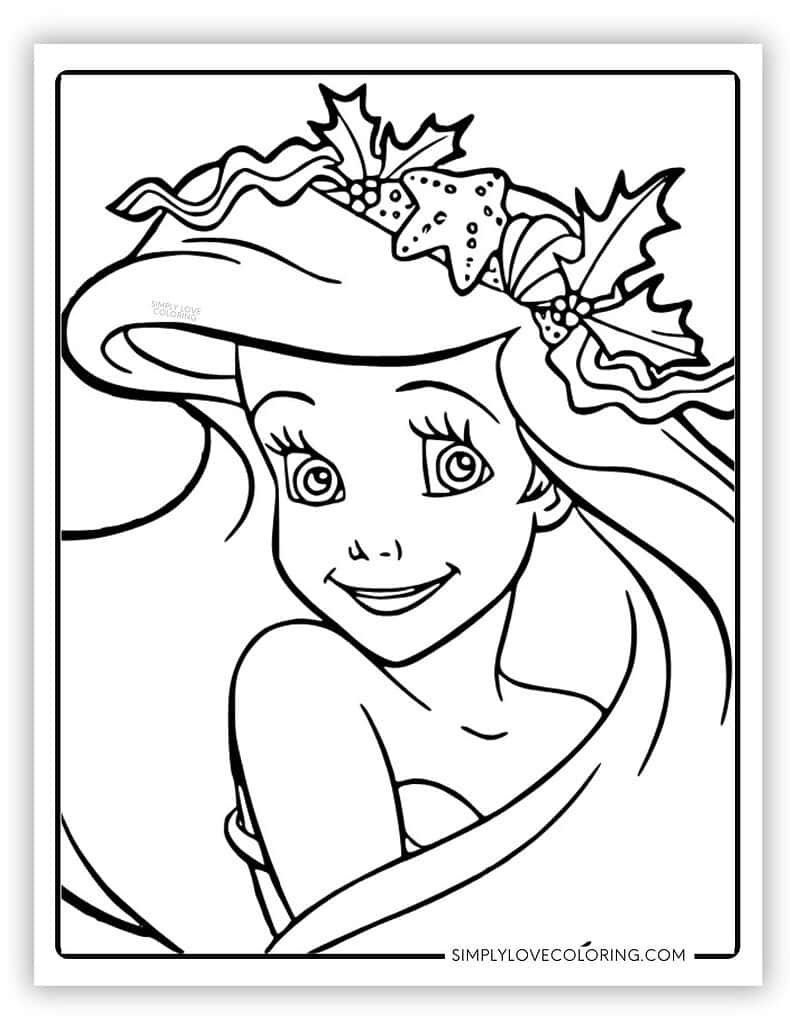 Ariel Coloring Pages Free PDF Printables Simply Love Coloring Ariel Coloring Pages Free PDF Printables Simply Love Coloring