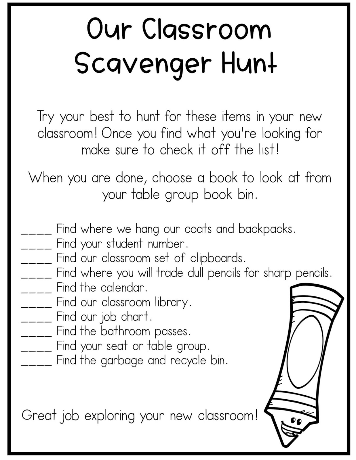 Back To School Activities For 2nd Grade Having Fun First