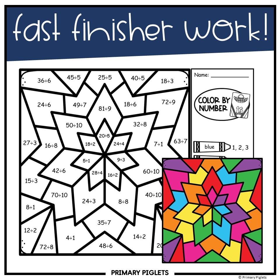 division color by number