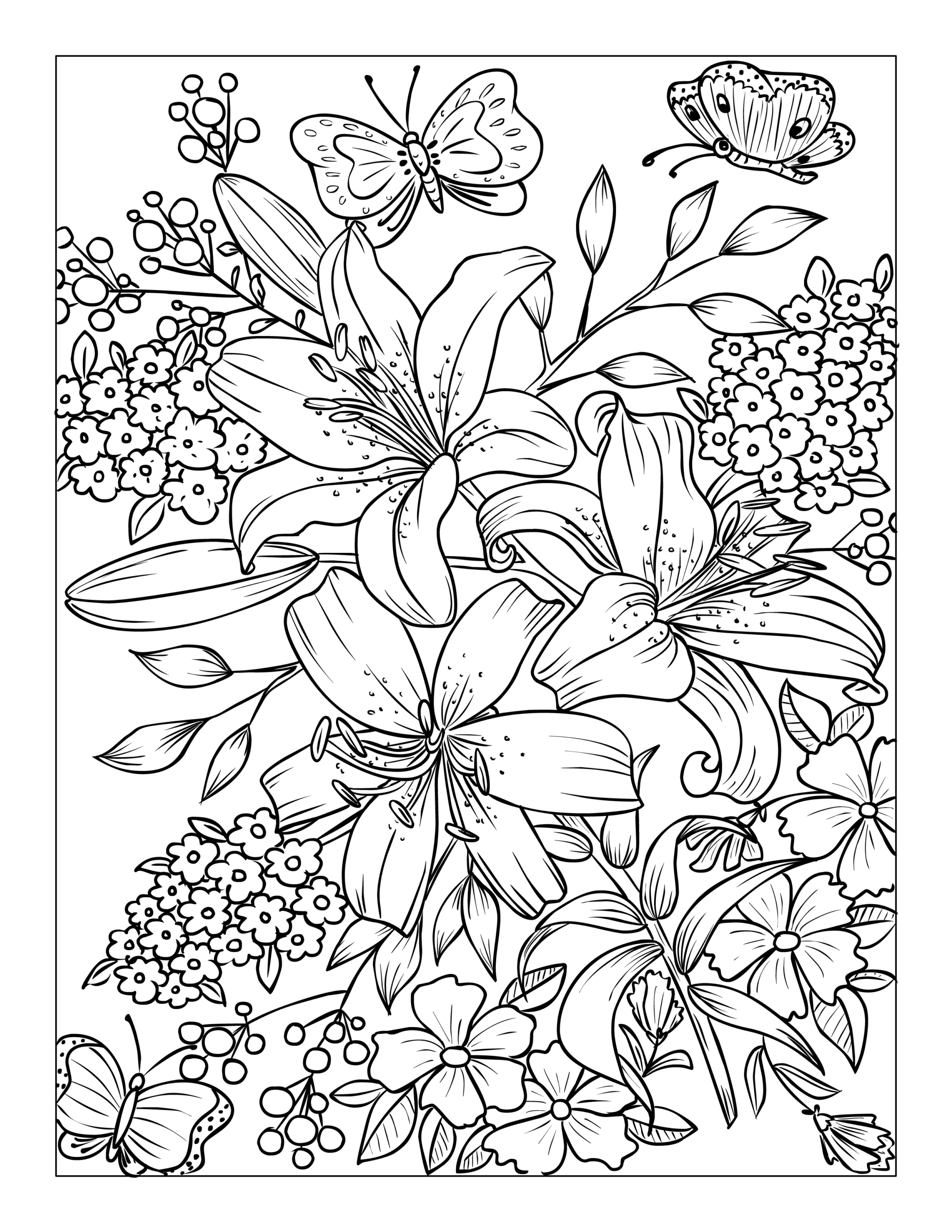 Beautiful Flowers Page 22 Free Download Ava Browne Coloring Books Beautiful Flowers Page 22 Free Download Ava Browne Coloring Books