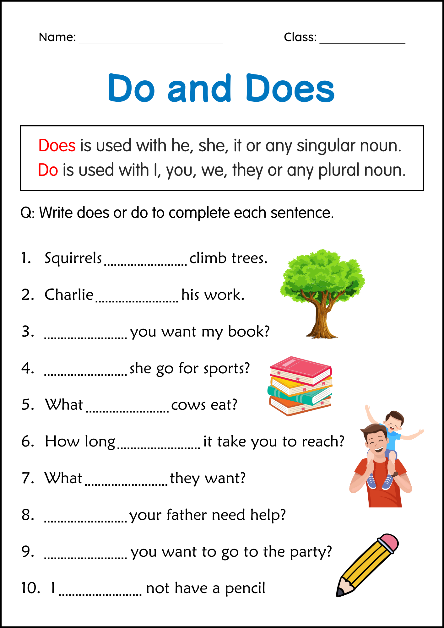 Beginner Do And Does Grammar Activity Worksheets For Grade 2 Made By Teachers Beginner Do And Does Grammar Activity Worksheets For Grade 2 Made By Teachers