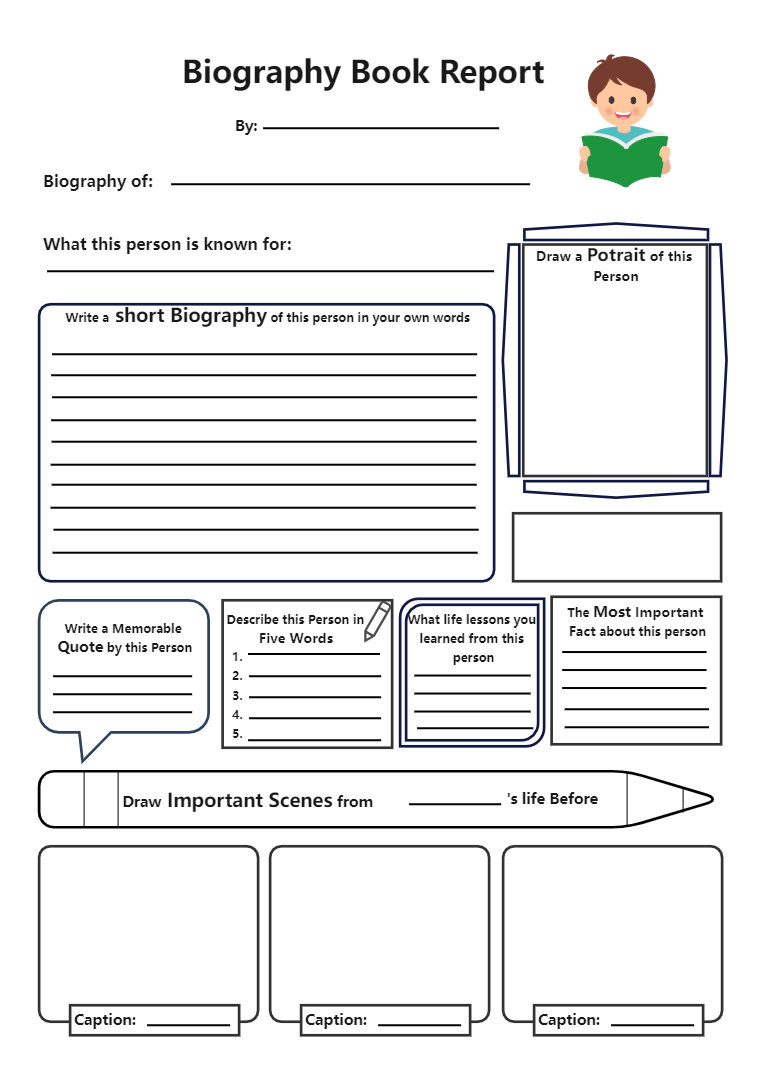 Biography Graphic Organizer 3rd Grade EdrawMax Template Biography Graphic Organizer 3rd Grade EdrawMax Template