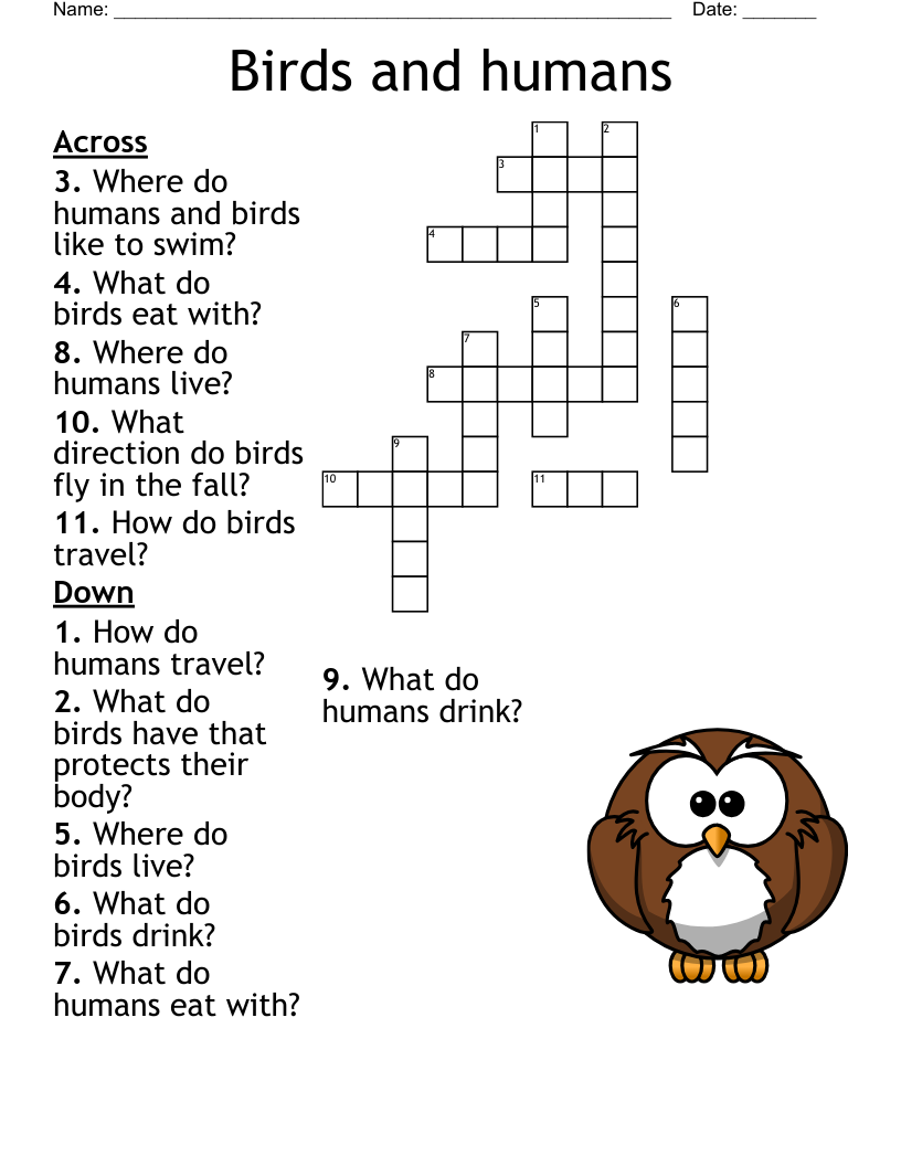 baby bird crossword clue