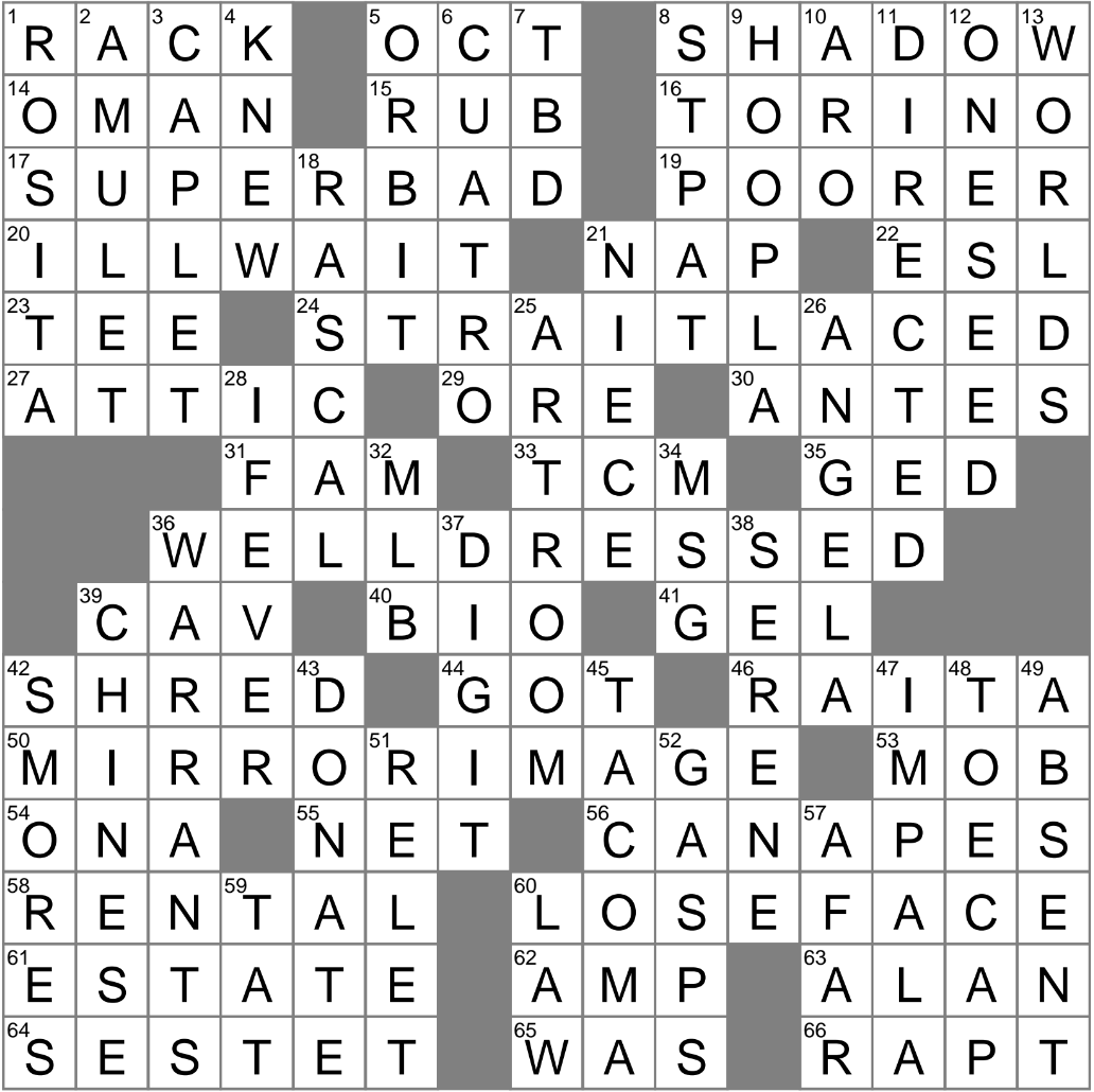 Bracket Favorite Crossword Clue Archives LAXCrossword Bracket Favorite Crossword Clue Archives LAXCrossword