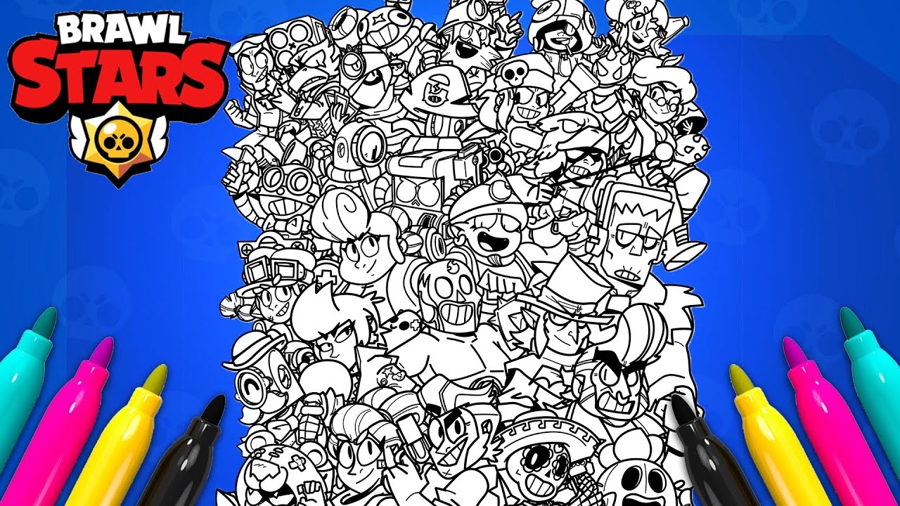 brawl stars coloring pages