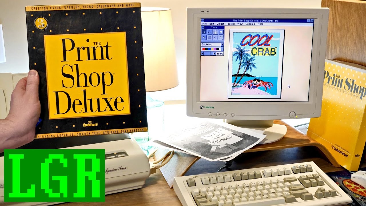 Broderbund s Print Shop Deluxe An LGR Retrospective YouTube Broderbund s Print Shop Deluxe An LGR Retrospective YouTube
