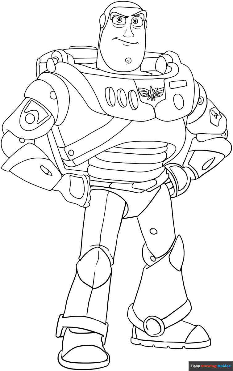 Buzz Lightyear From Toy Story Coloring Page Easy Drawing Guides Buzz Lightyear From Toy Story Coloring Page Easy Drawing Guides