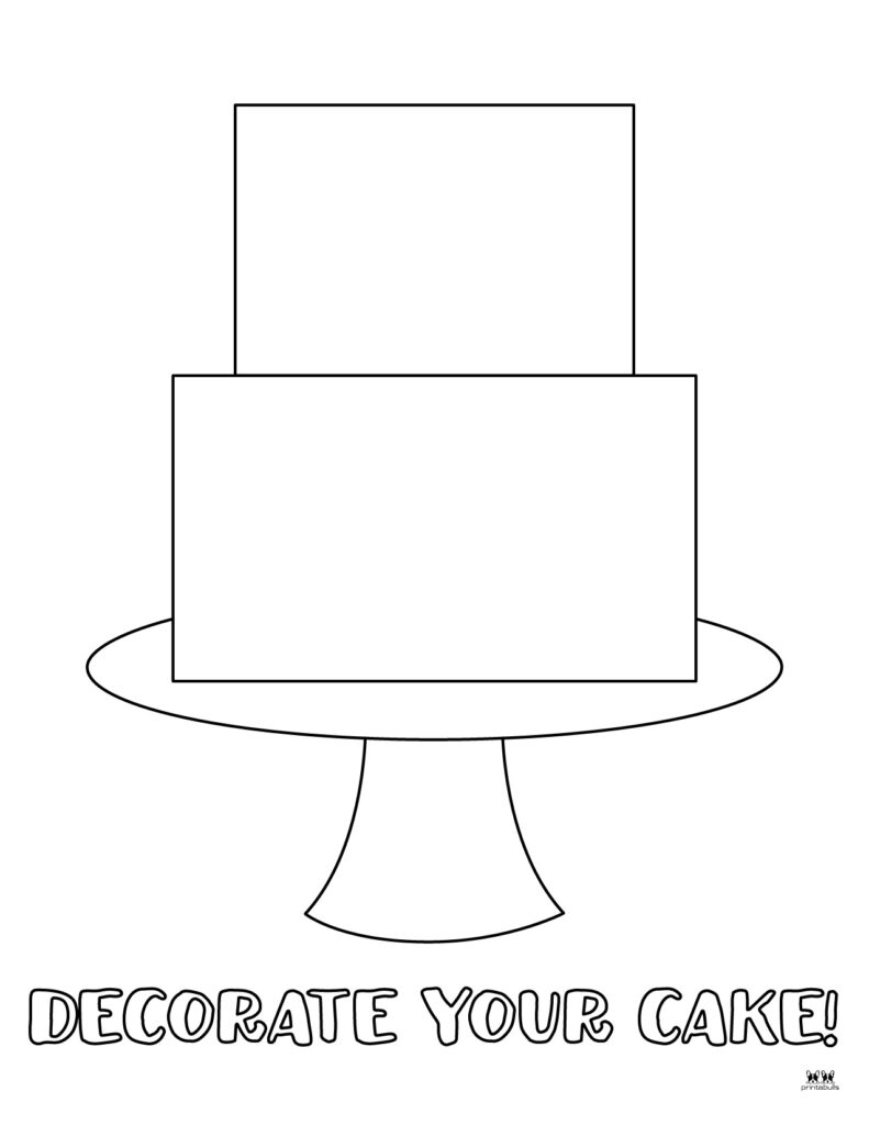 Cake Coloring Pages 25 FREE Pages Printabulls