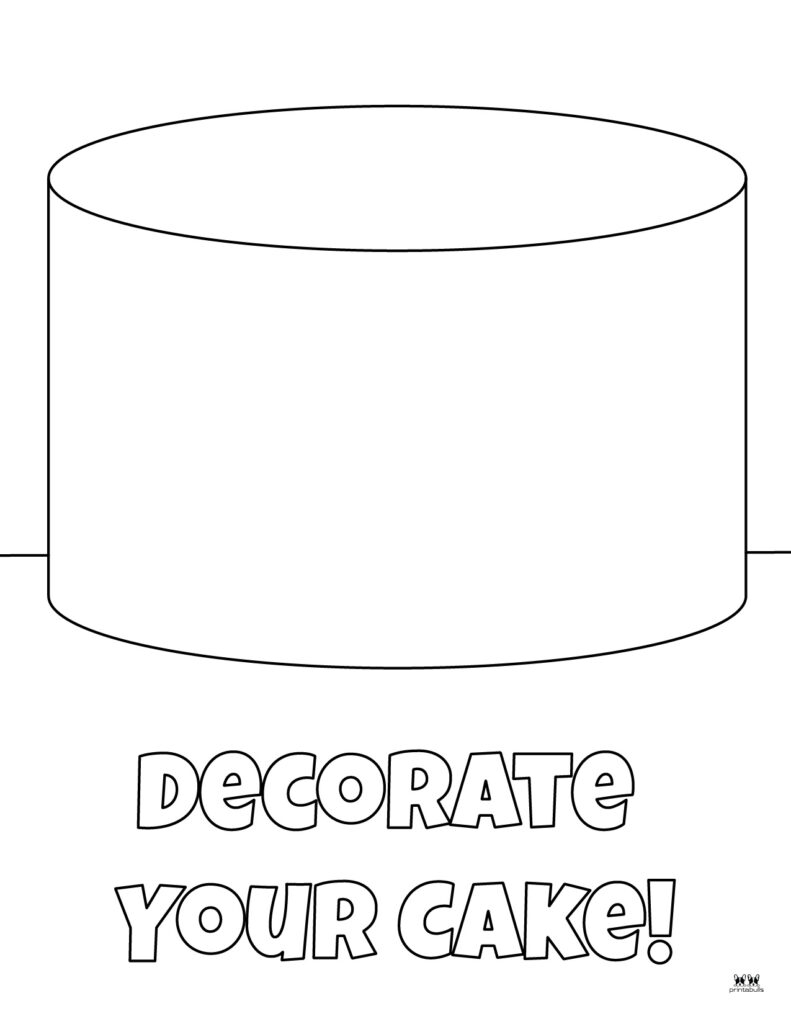 Cake Coloring Pages 25 FREE Pages Printabulls
