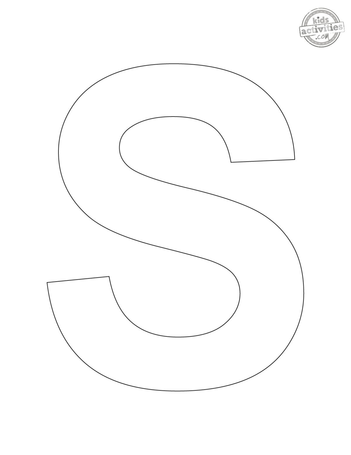 Cardboard Letters Templates To Print Kids Activities Blog