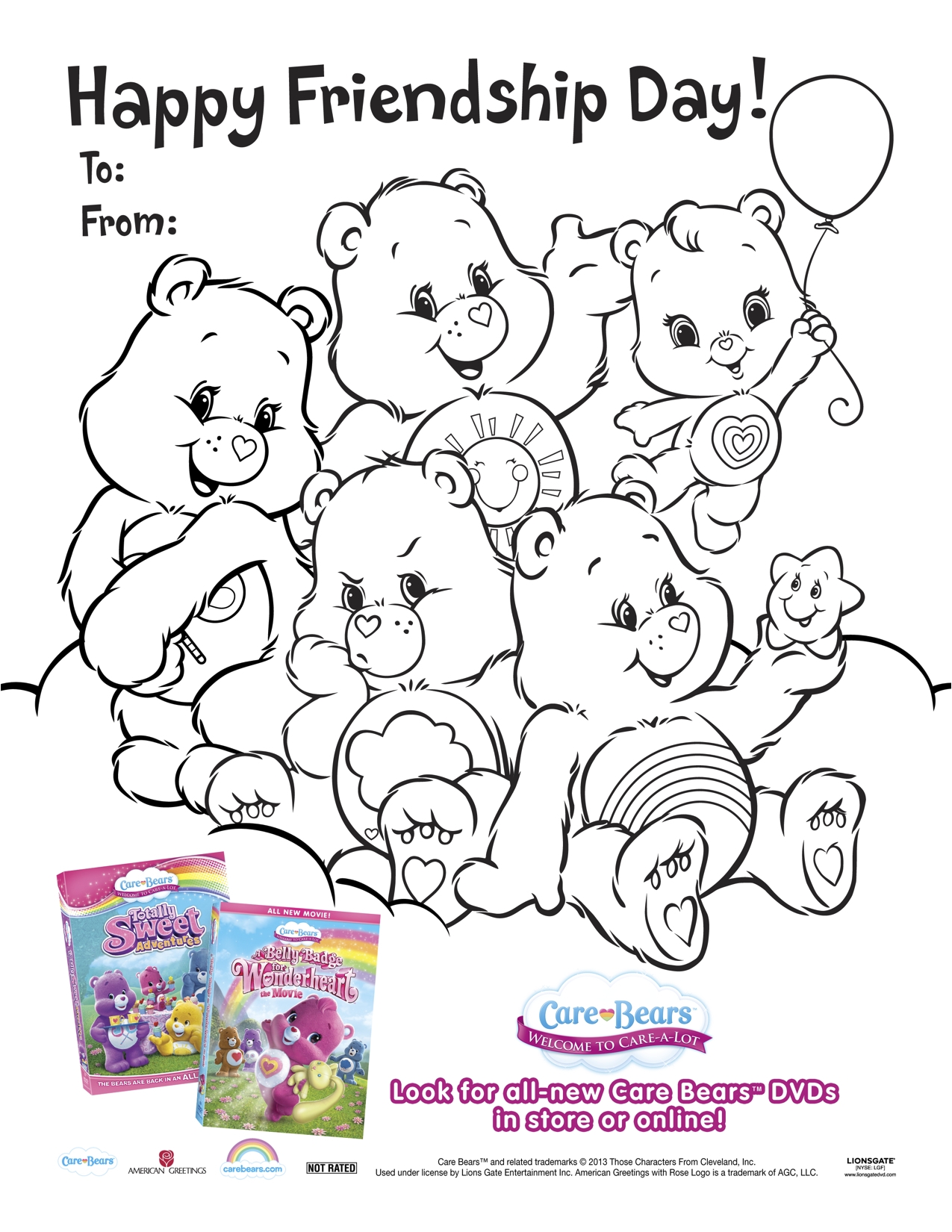 Care Bears Printable Friendship Day Coloring Page Mama Likes This Care Bears Printable Friendship Day Coloring Page Mama Likes This