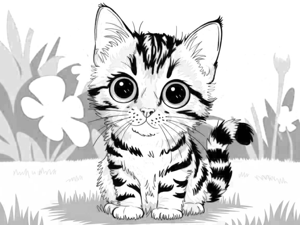 Cat Coloring Page Cat Coloring Page