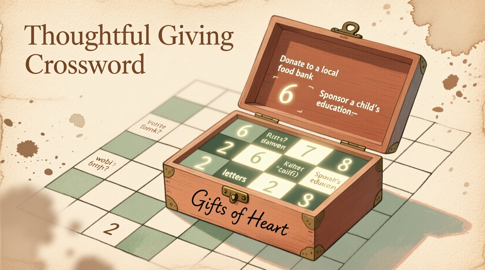 Charitable Gift Crossword Solver Thoughtful Giving Ideas