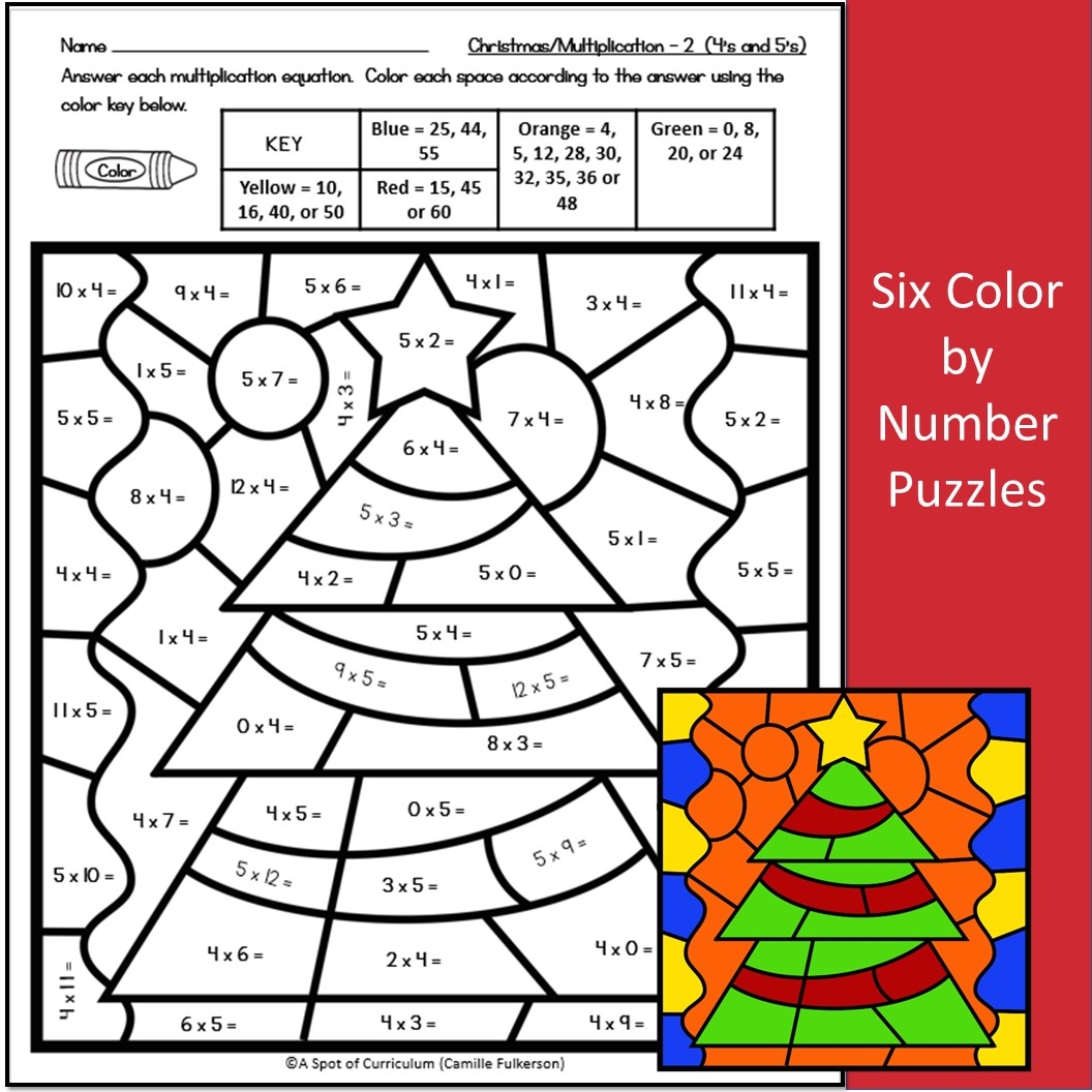 multiplication color by number