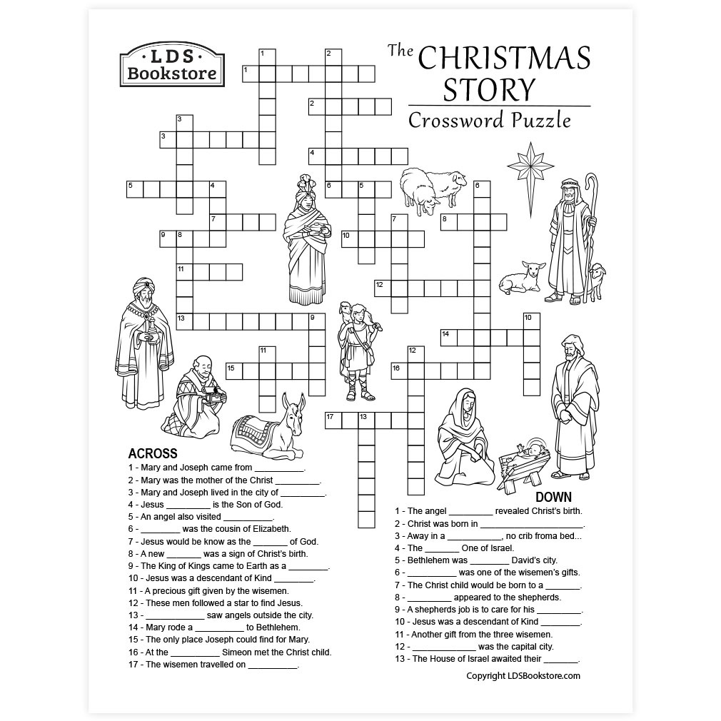 holiday crossword puzzles printable