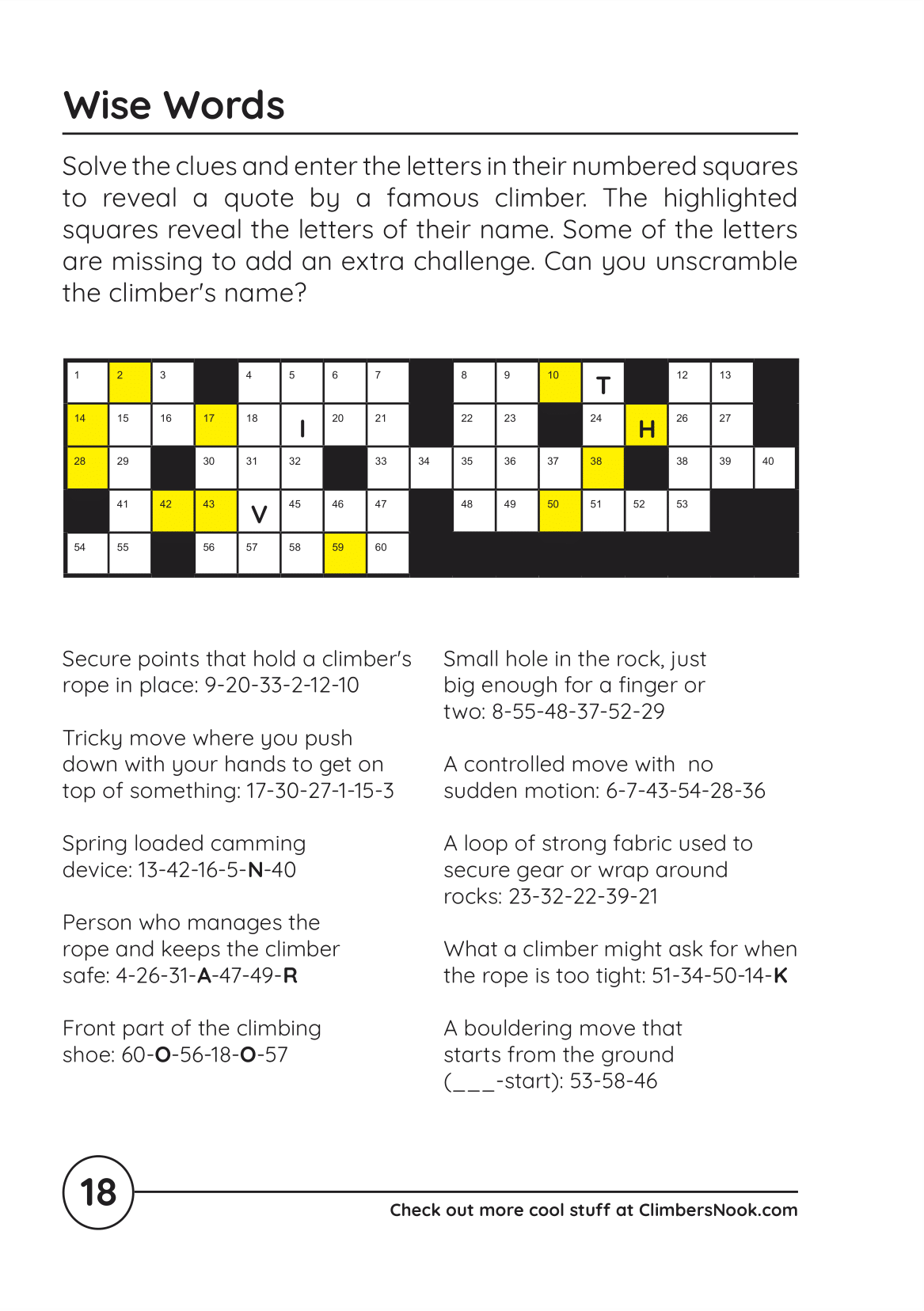 wise words crossword clue