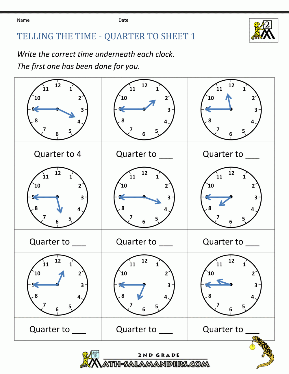 telling time 2nd grade telling time 2nd grade
