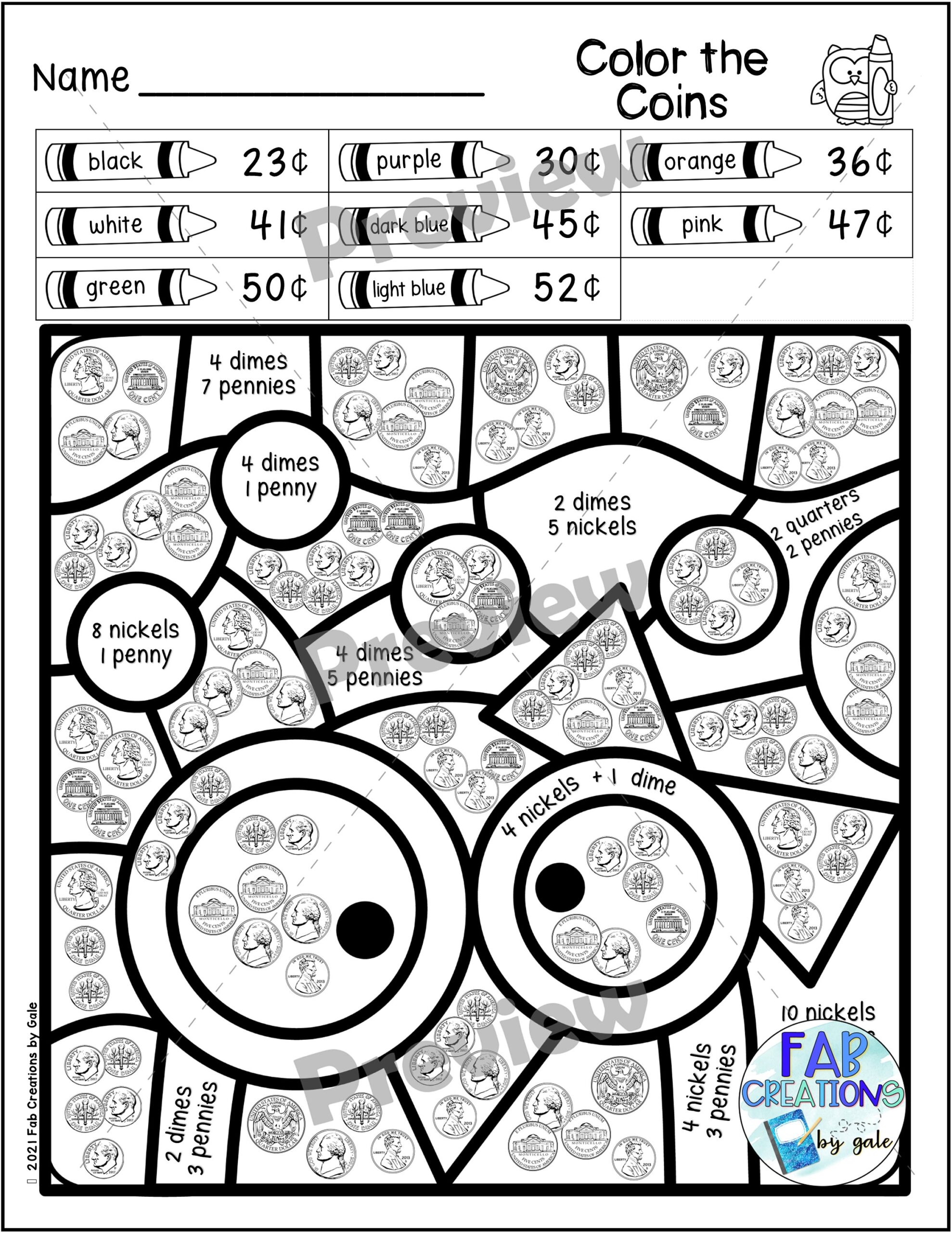 Color By Code Math Worksheets Time Money Place Value PDF Etsy Color By Code Math Worksheets Time Money Place Value PDF Etsy