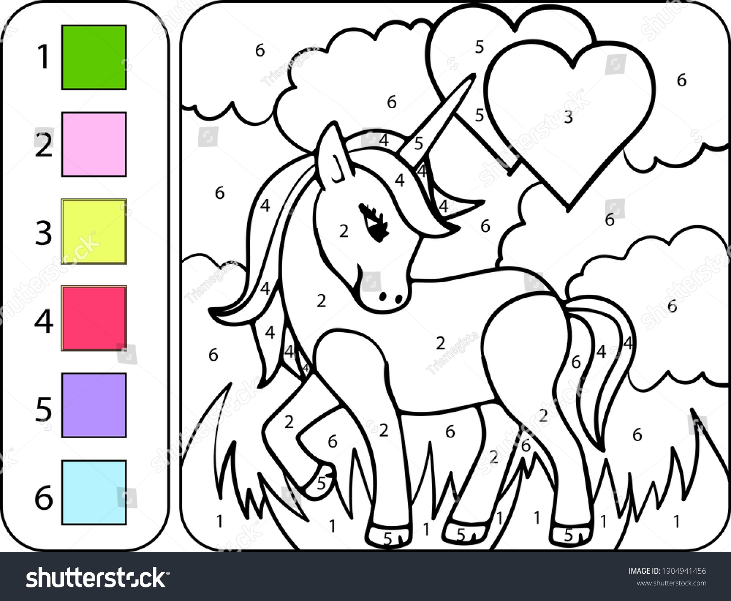 Color Cute Beautiful Unicorn By Numbers Stock Vector Royalty Free 1904941456 Shutterstock Color Cute Beautiful Unicorn By Numbers Stock Vector Royalty Free 1904941456 Shutterstock