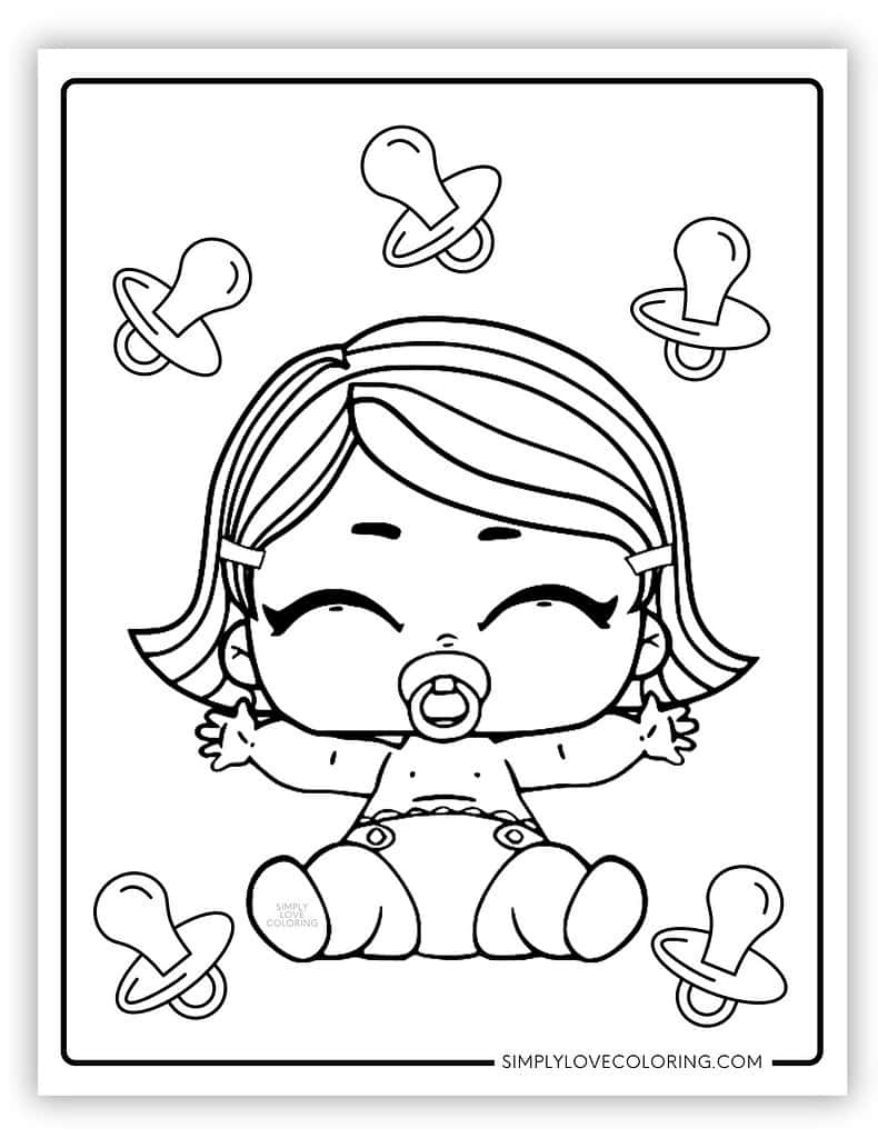 lol doll coloring page lol doll coloring page