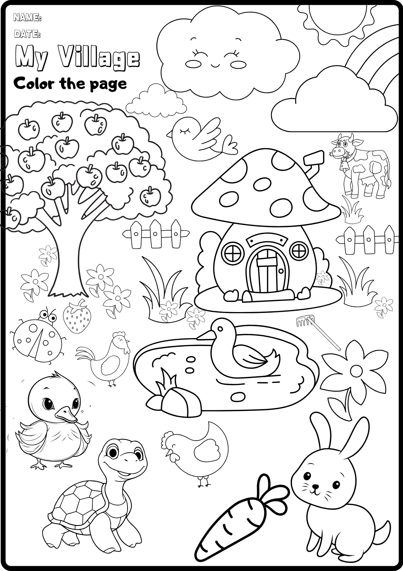 Coloring Book For 3 4 5 Years Old Kids Interactive Coloring Activity Fun Farm Playful Coloring Activity Sheets Let s Coloring Etsy Coloring Book For 3 4 5 Years Old Kids Interactive Coloring Activity Fun Farm Playful Coloring Activity Sheets Let s Coloring Etsy