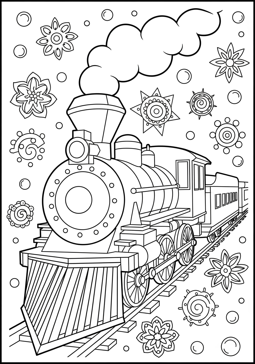 polar express color pages
