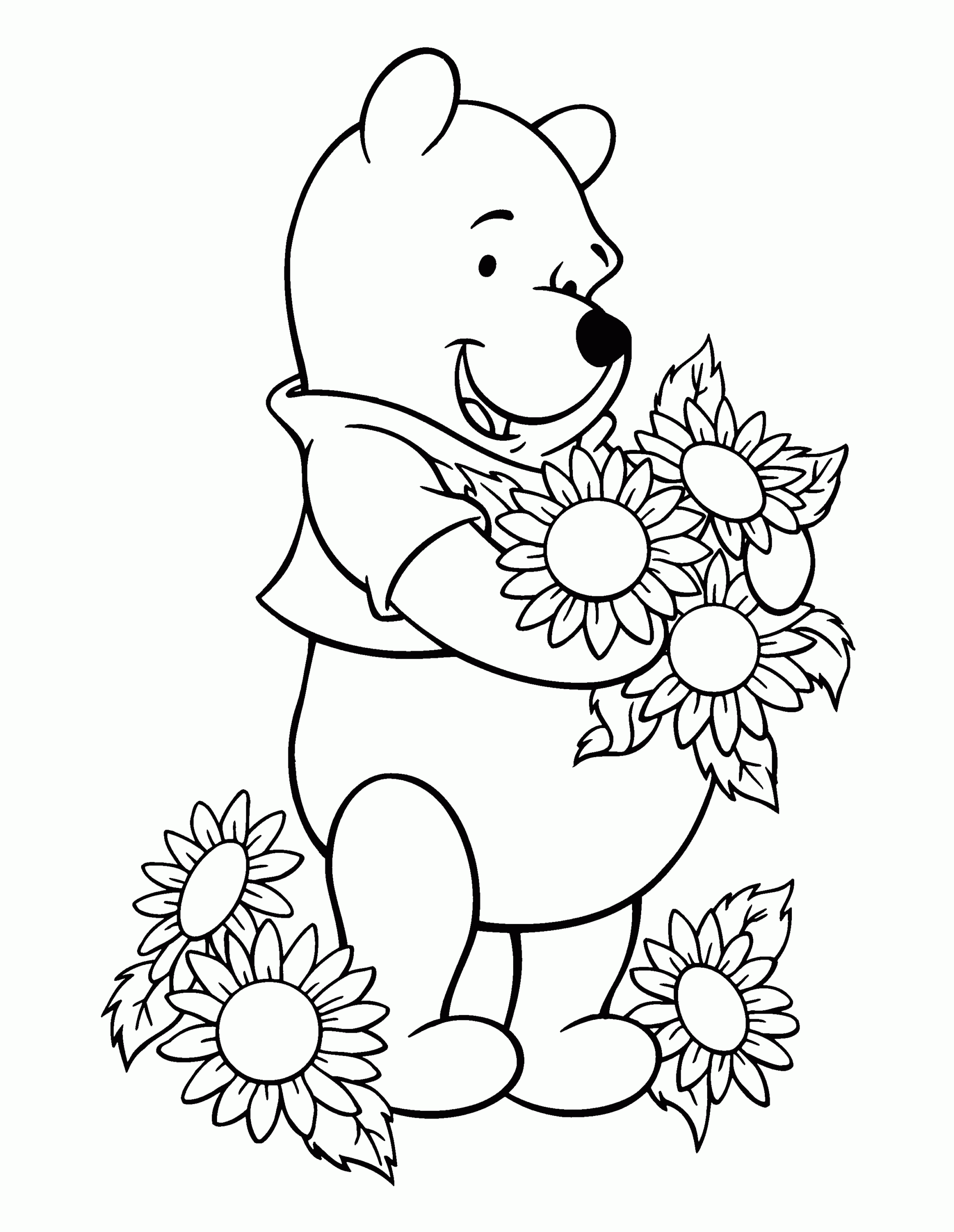 winnie the pooh coloring page