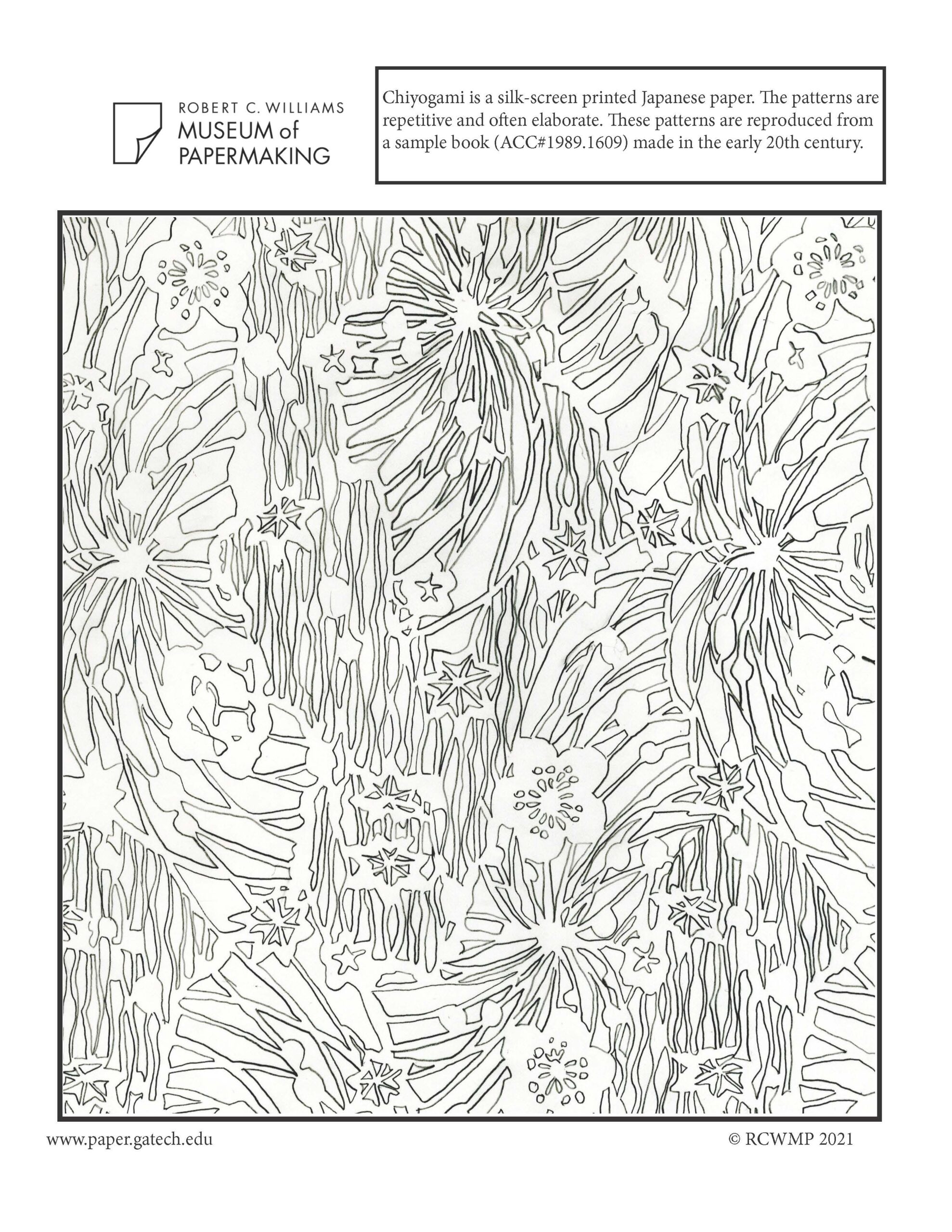 Coloring Pages Robert C Williams Museum Of Papermaking
