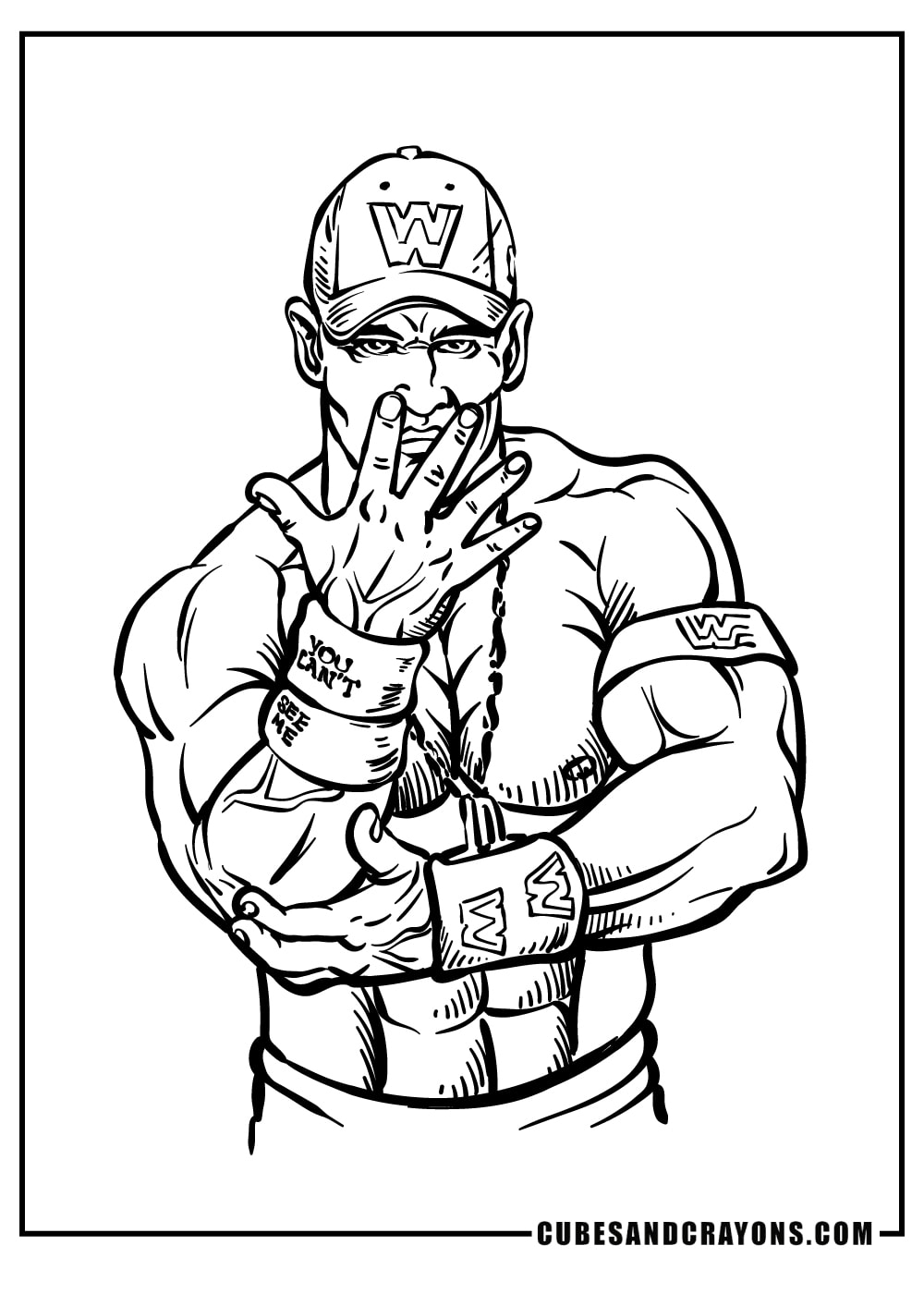 wwe superstars coloring pages