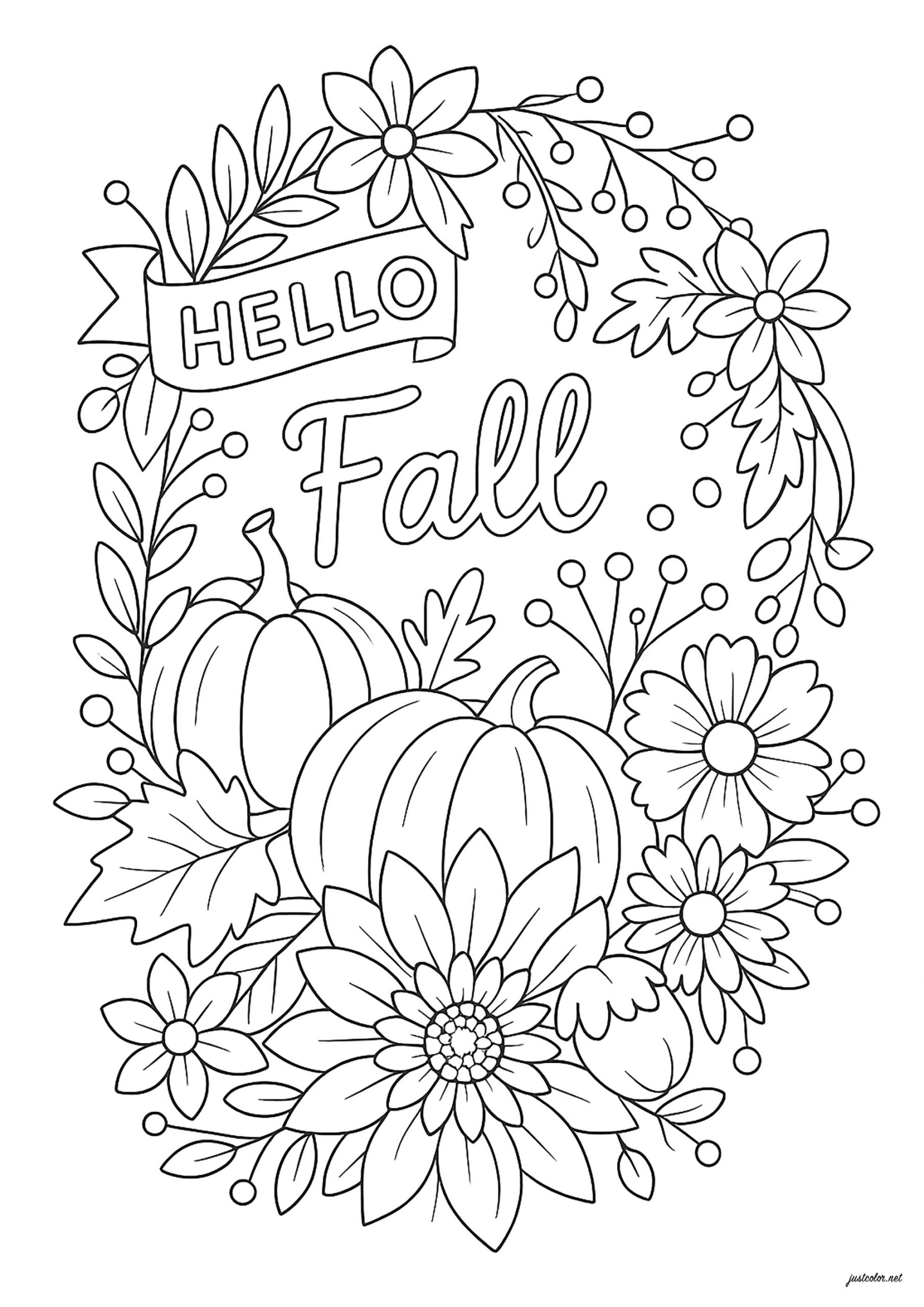 free printable coloring pages fall free printable coloring pages fall